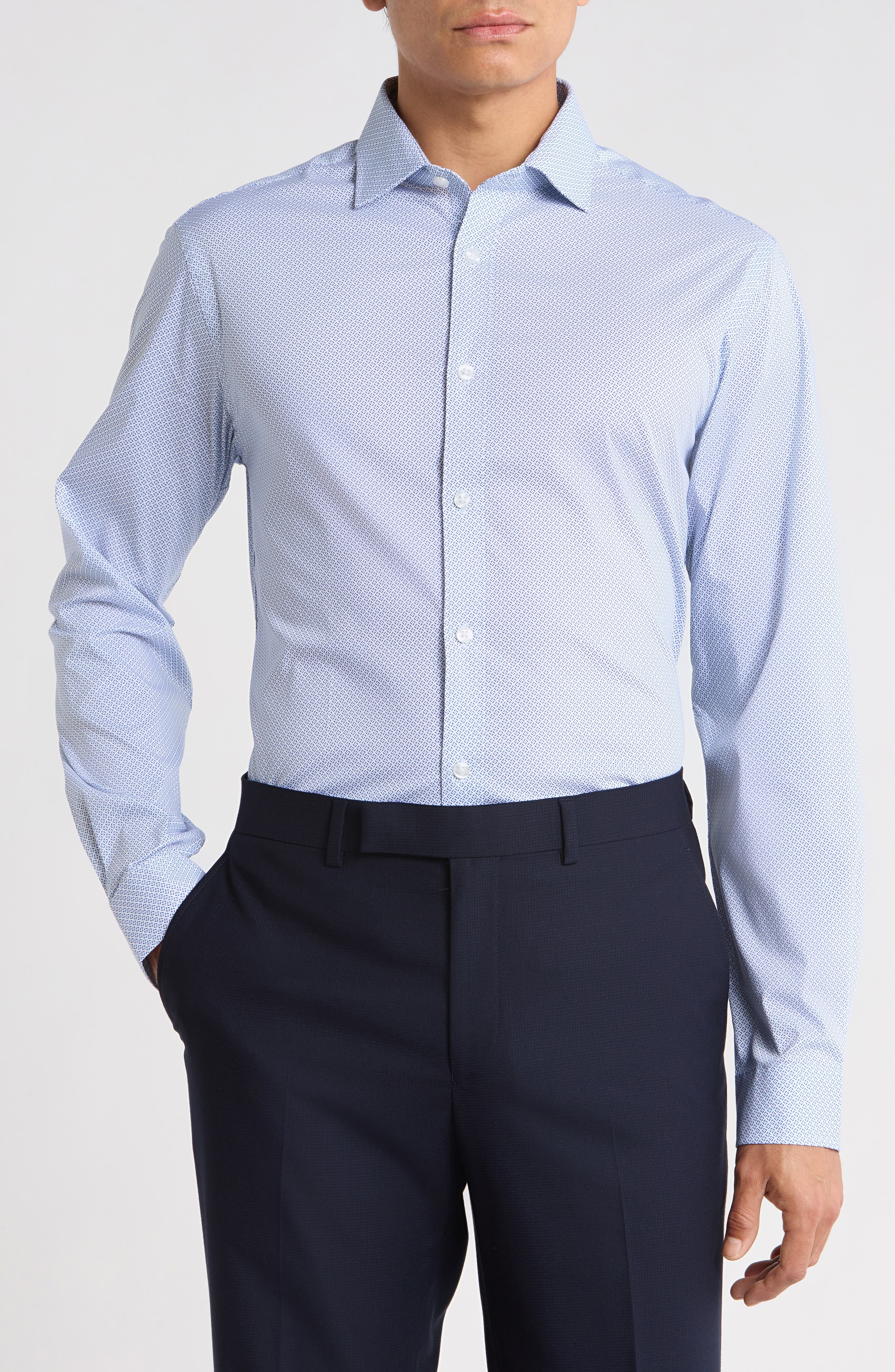 Slim Fit Stretch Dress Shirt