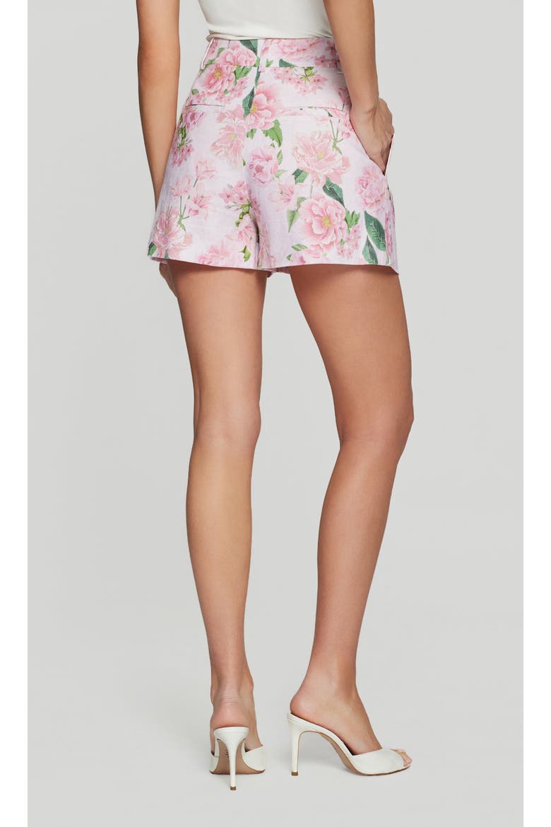 Sena Floral Linen Shorts, Alternate, color, Pink Petal Dream
