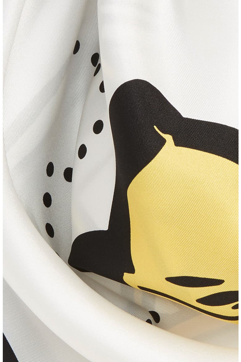 Banana Silk Bandana, Alternate, color, PURE WHITE