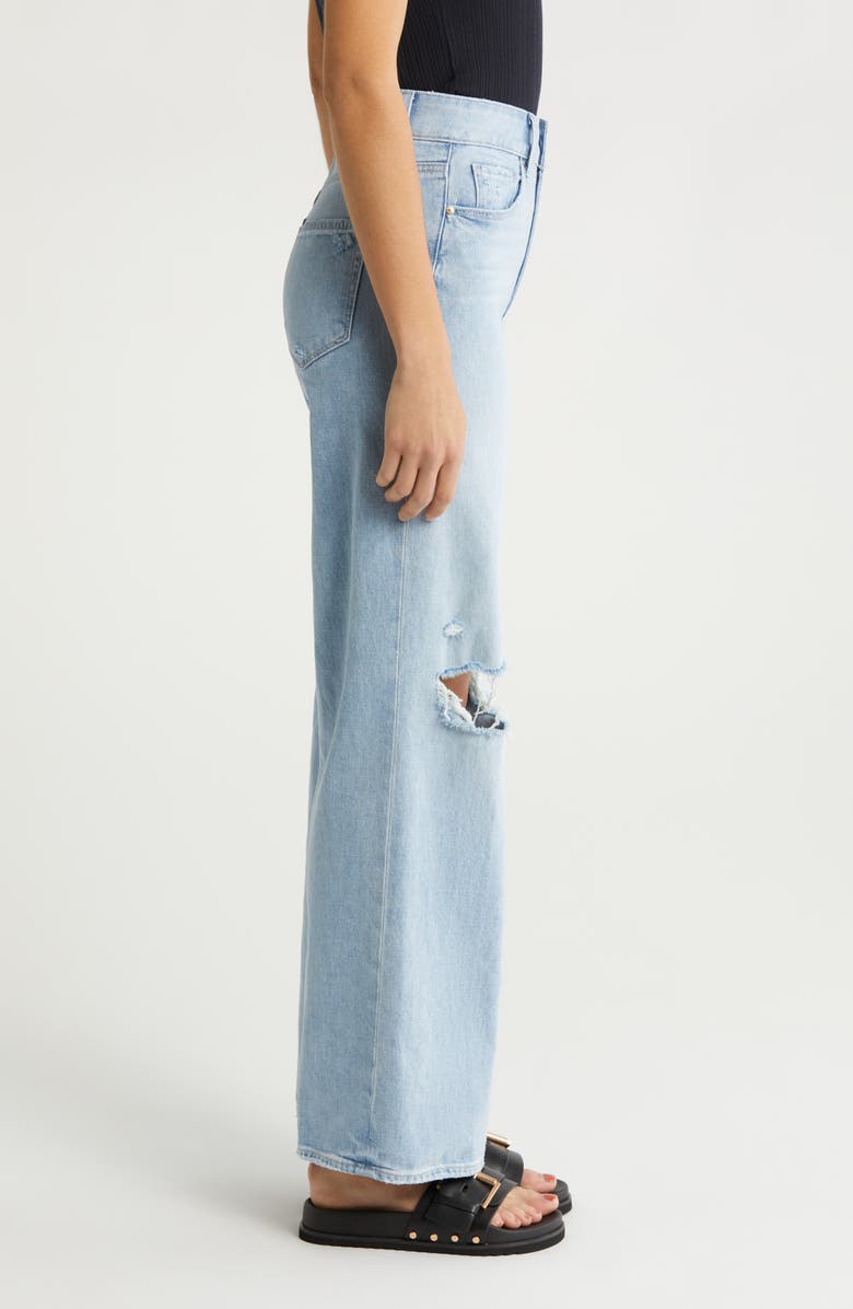 PAIGE Sasha High Waist Wide Leg Jeans, Alternate, color, Maeve Destructed