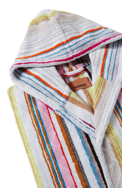 Missoni Home Moonshadow Cotton Terry Bathrobe With Lurex In Multicoloured