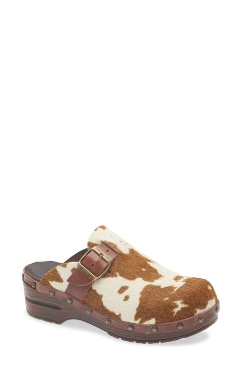 Yuna Genuine Calf Hair Clog (Women)