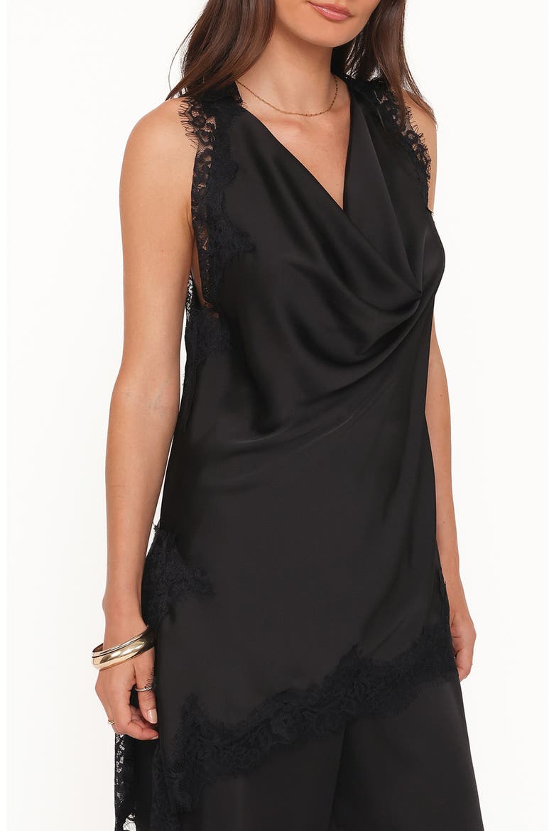 Clara Asymmetrical Lace Top, Alternate, color, BLACK
