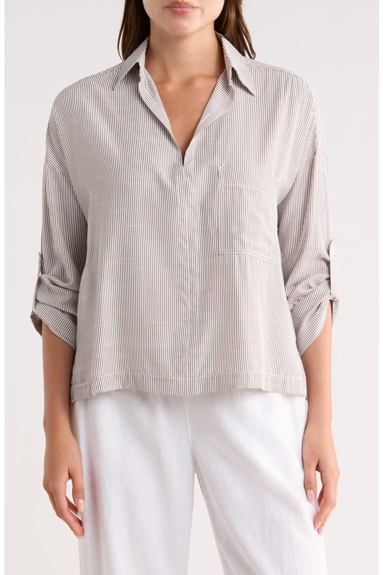 Stripe Collared Top video