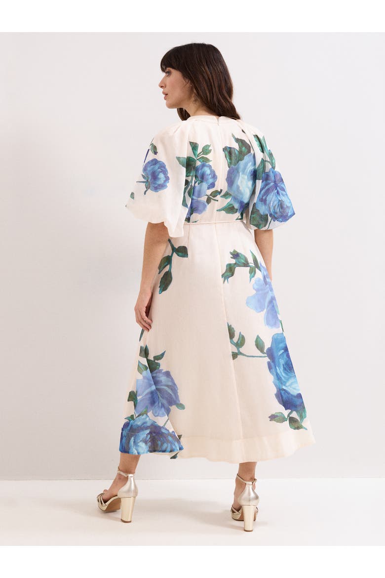 Petite Adeline Midi Dress, Alternate, color, Cream