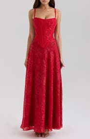 HOUSE OF CB Esme Fil Coupé Gown