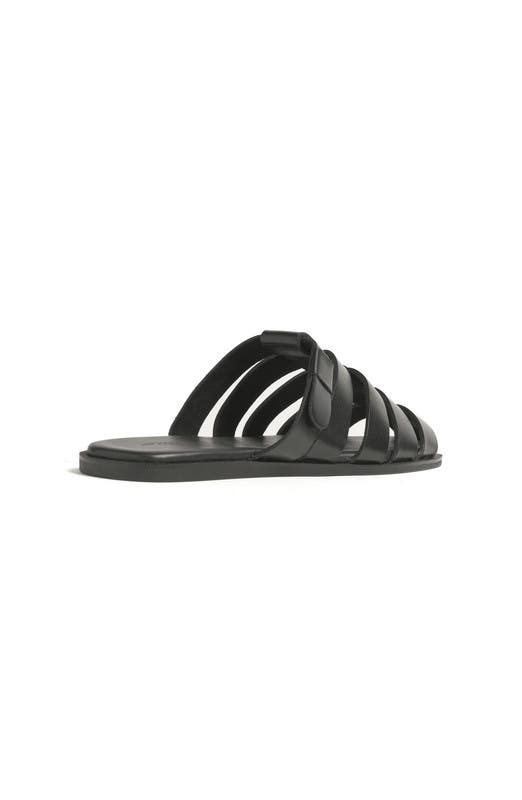 Anthony Veer Lido Sandal, Alternate, color, Obsidian Black