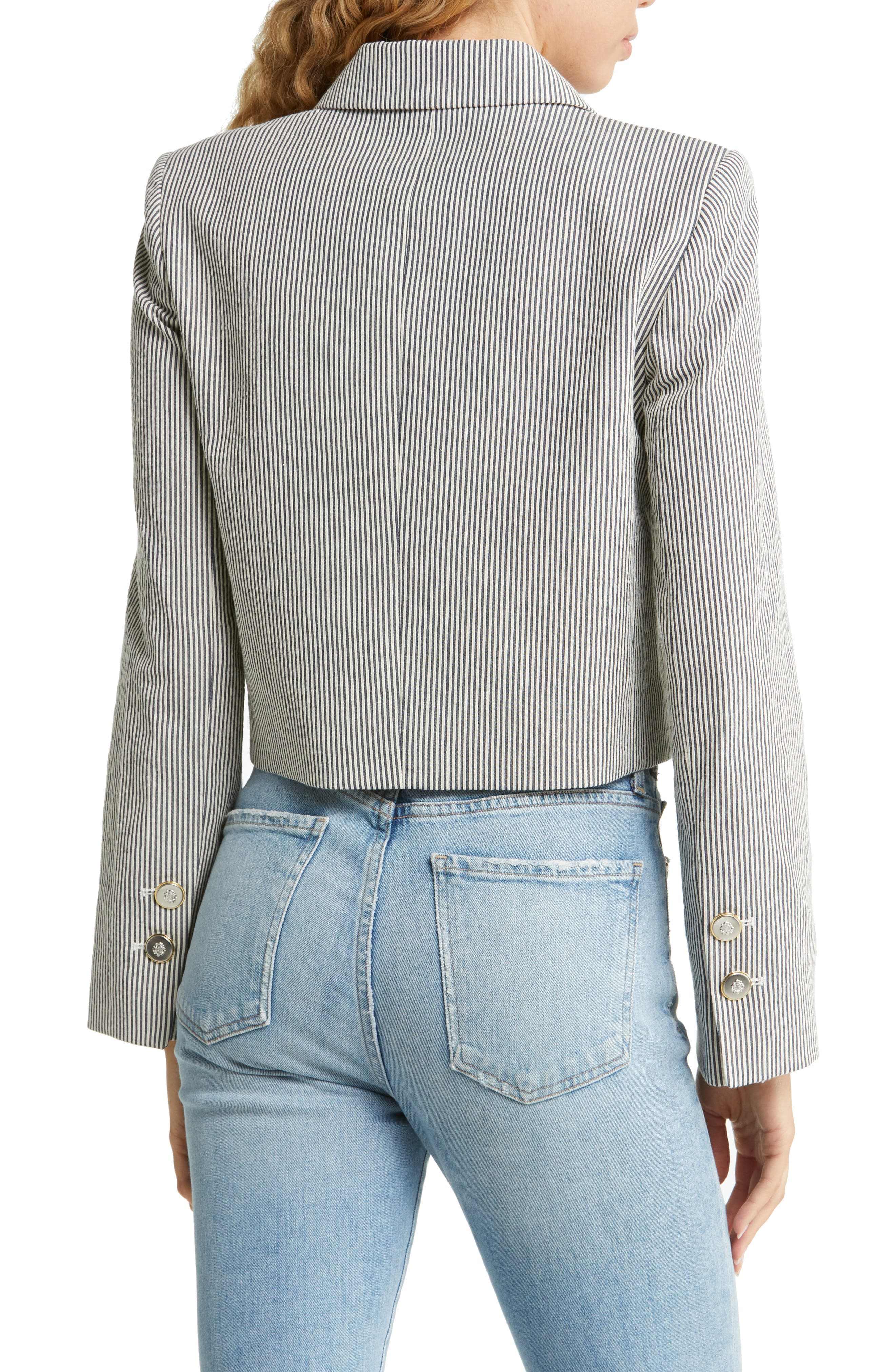 Perfect Waiter Double Breasted Crop Blazer - image 2
