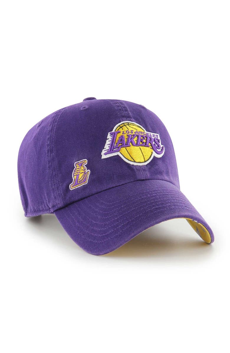 '47 Women's '47 Purple Los Angeles Lakers Confetti Undervisor Clean Up Adjustable Hat, Main, color, Purple