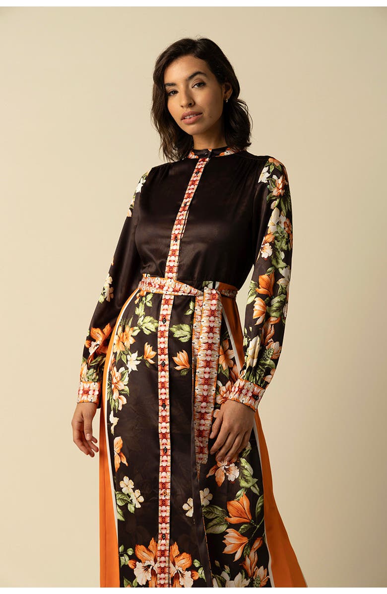 RAISHMA Kiara Dress, Alternate, color, Brown