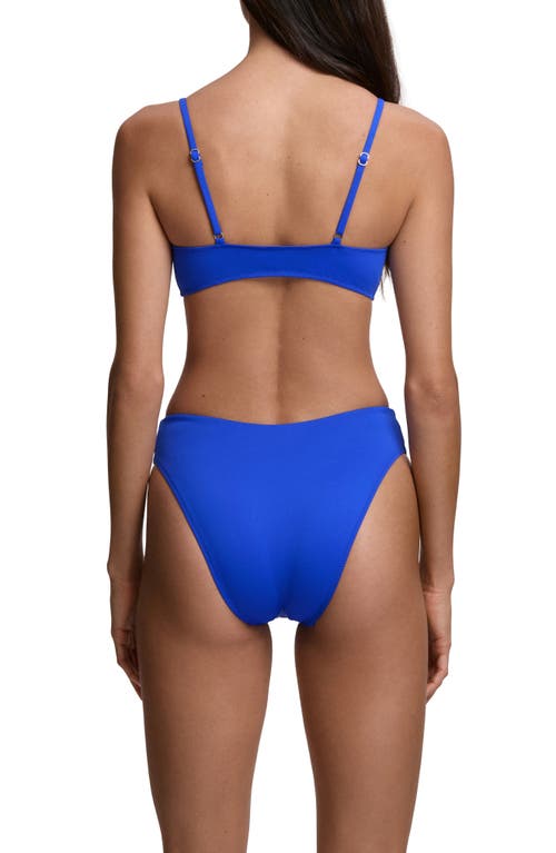 Polo Ralph Lauren Modern High Cut Bikini Bottoms In Blue