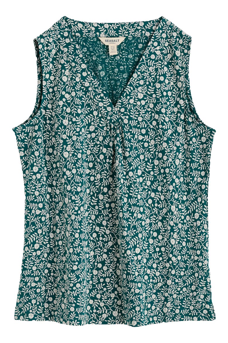 Achilla Floral Tank, Alternate, color, FOLKY MARIGOLDS DARK WRECKAGE