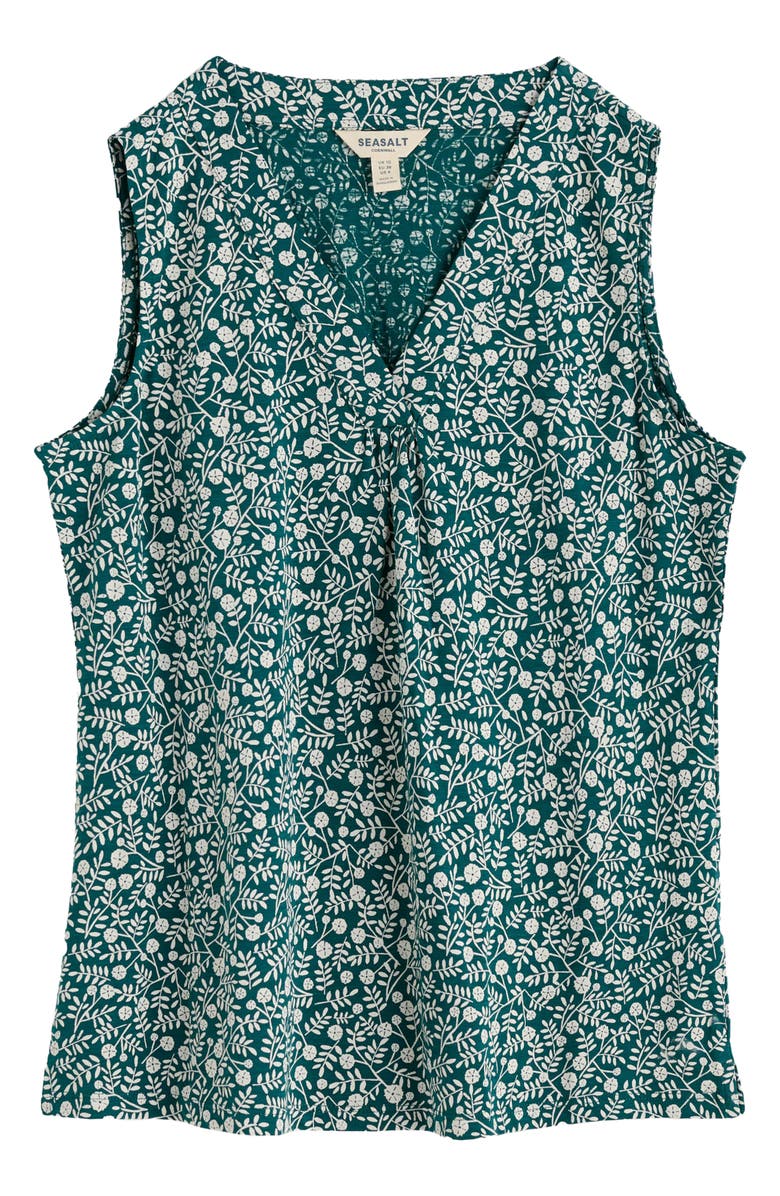 Seasalt Cornwall Achilla Floral Tank, Main, color, Folky Marigolds Dark Wreckage
