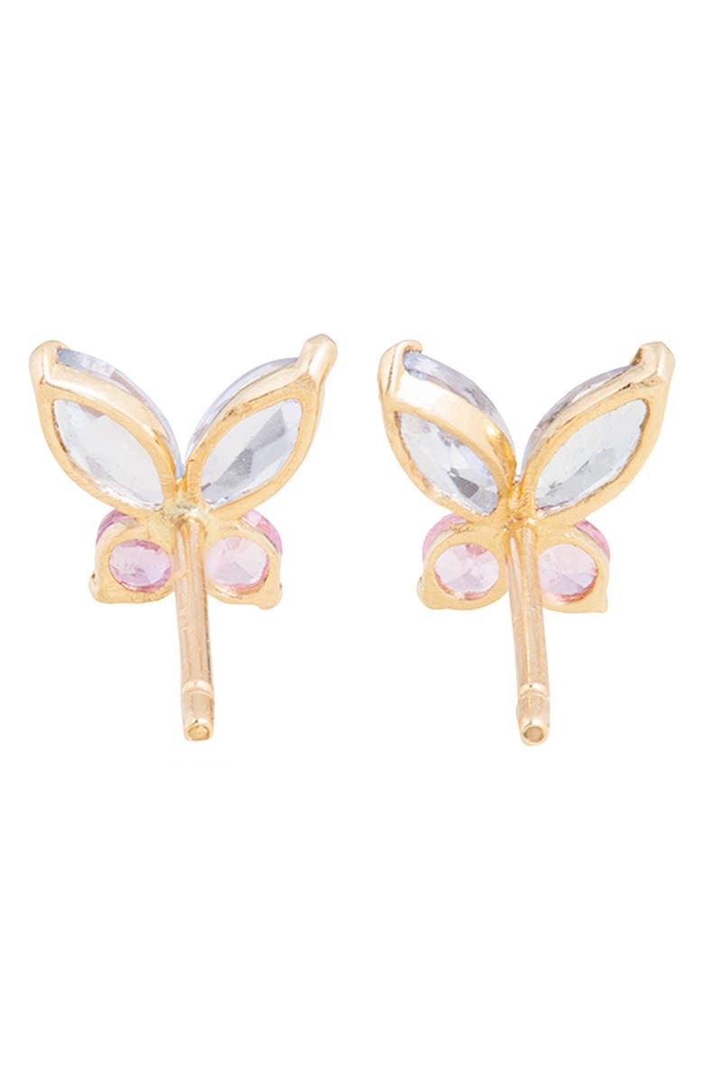STONE AND STRAND Pastel Butterfly Stud Earrings, Alternate, color, 