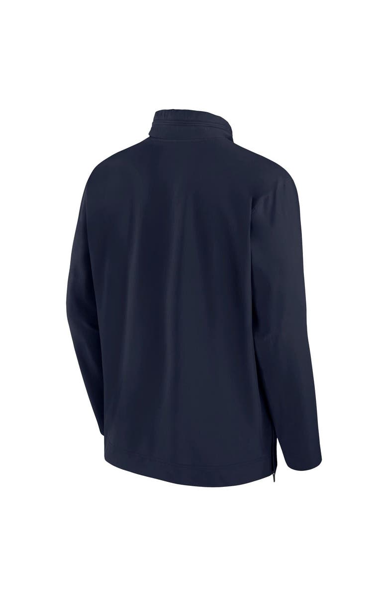 Nike Men's Nike Navy Ole Miss Rebels 2024 Sideline Coach Quarter-Zip Hoodie Jacket, Alternate, color, 