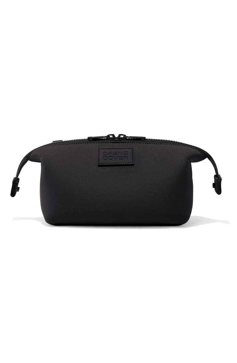 Dagne Dover Hunter Small Neoprene Toiletry Bag, Alternate, color, Onyx