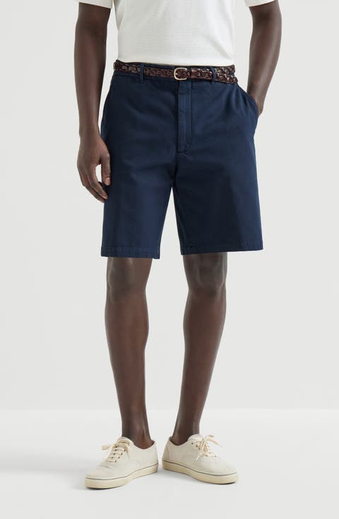 Garment-dyed Bermuda shorts