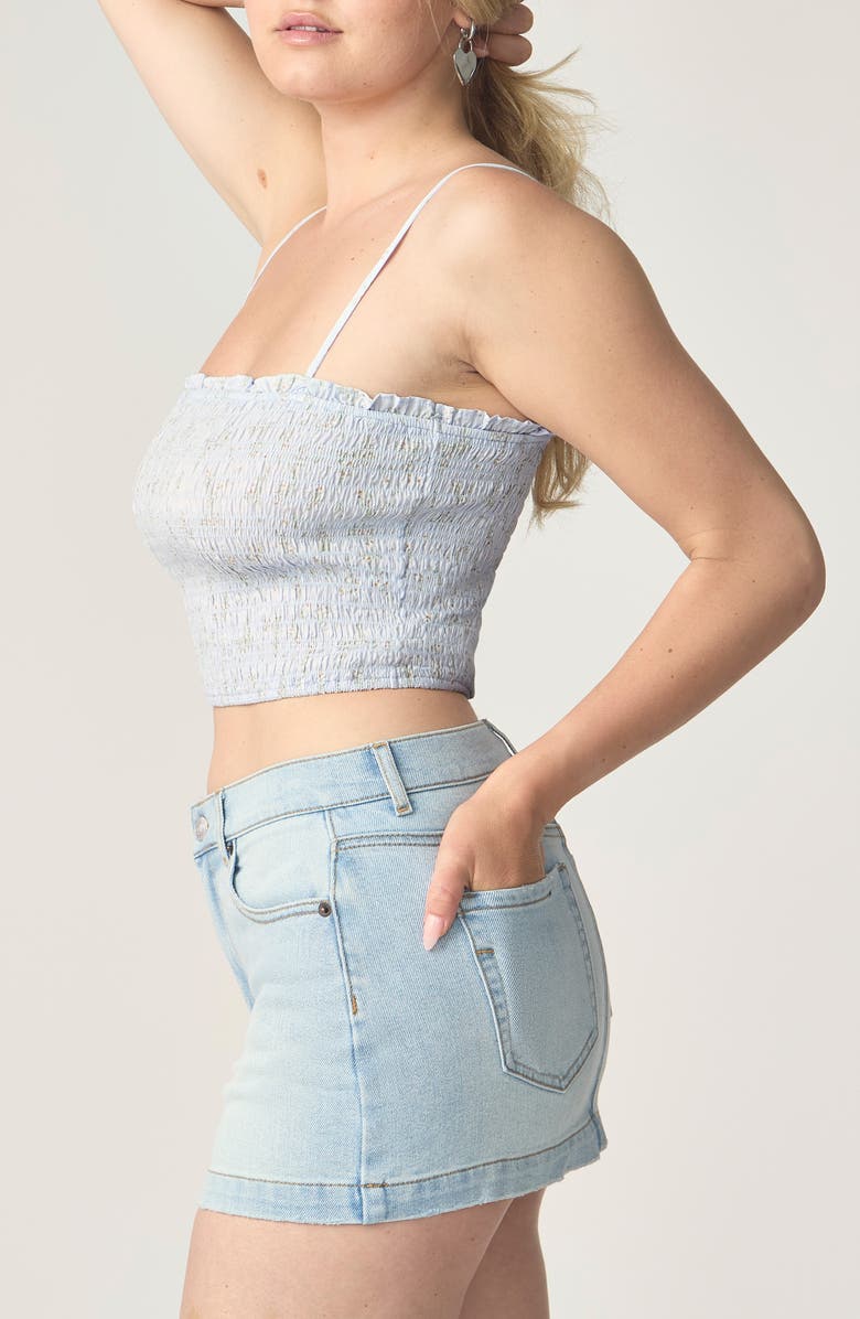 Florence by Mills Smocked Crop Camisole, Alternate, color, Halogen Blue