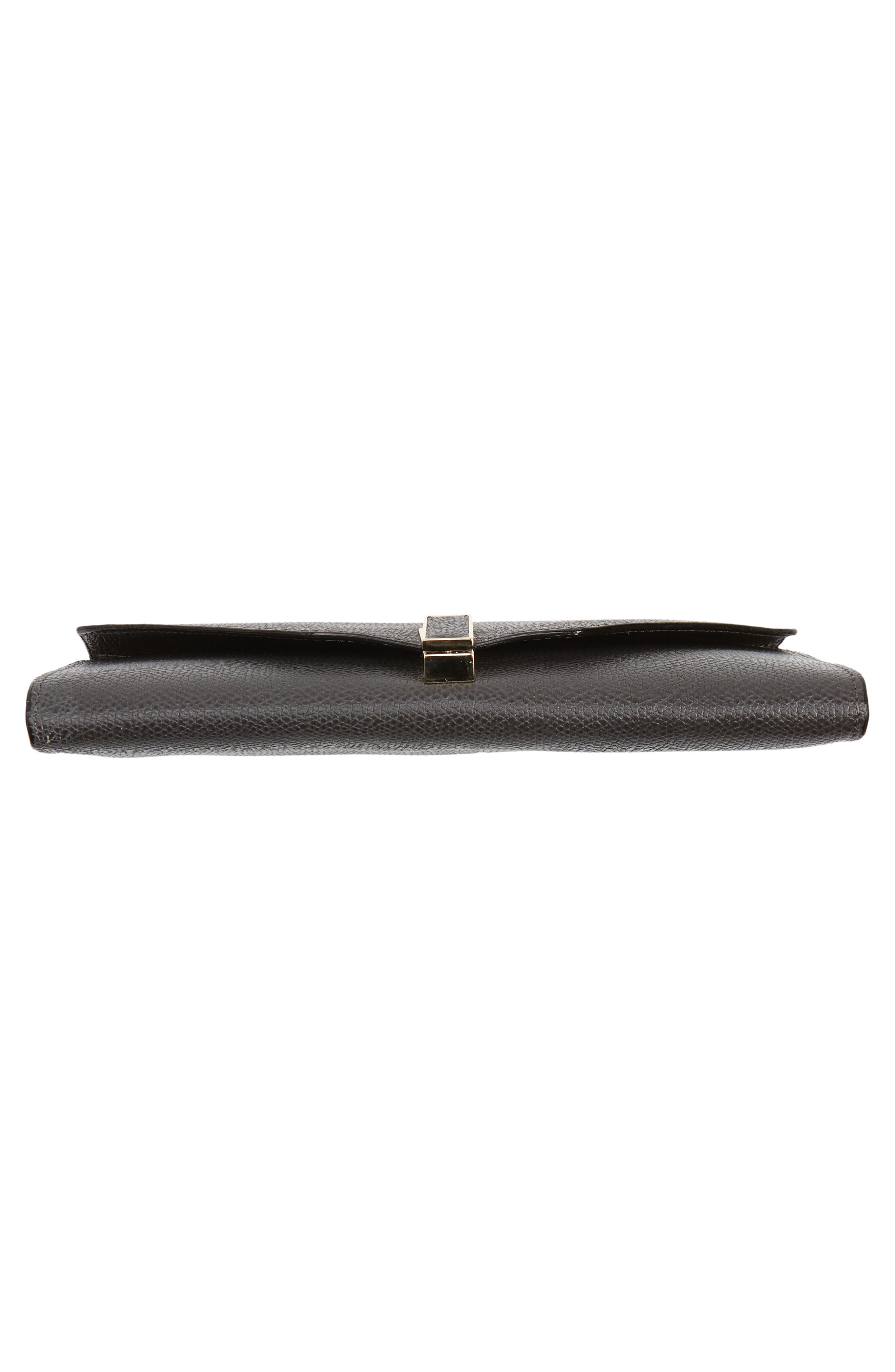 Iside Leather Continental Wallet on a Chain, Alternate, color, FUMO DI LONDRA