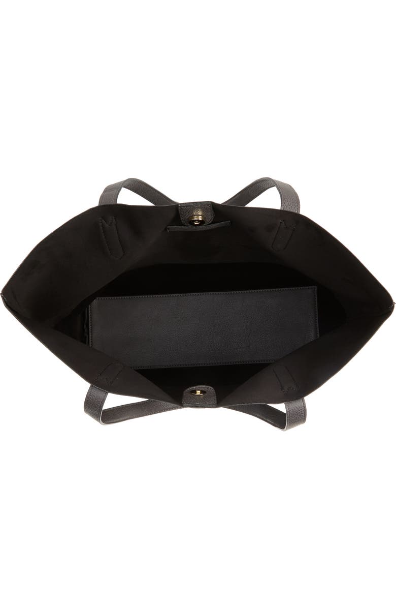 Sole Society Dawson Oversize Faux Leather Shopper, Alternate, color,