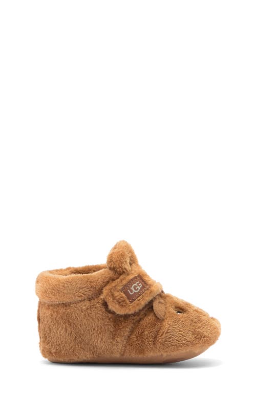 Ugg ® Bixbee Bootie & Bear Lovey Blanket Set In Brown