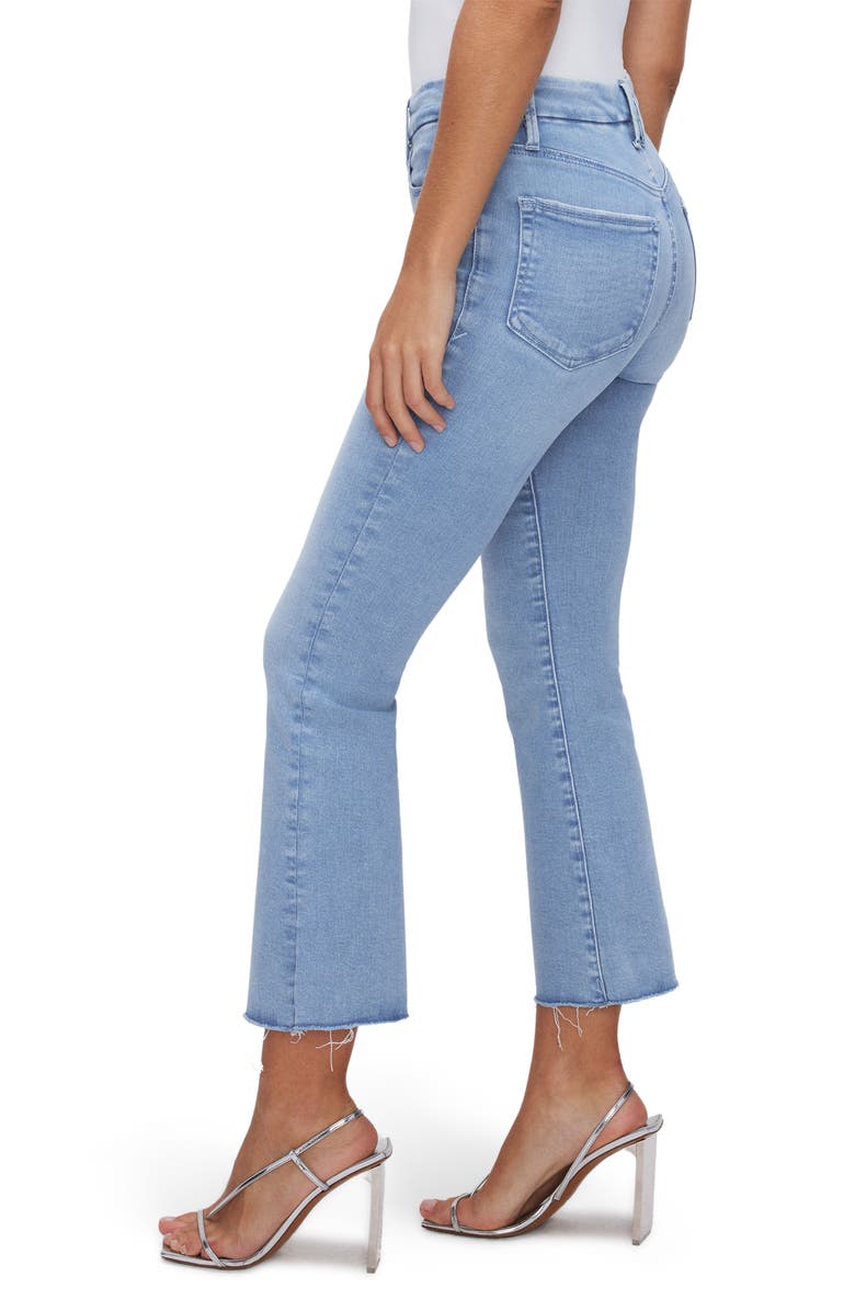 Good American Good Legs Crop Mini Bootcut Jeans, Alternate, color, 