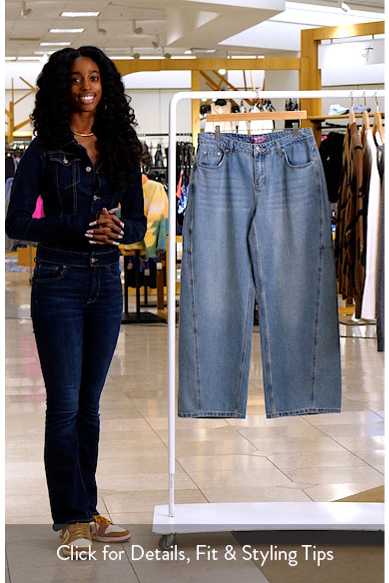 Korie Barrel Leg Low Rise Jeans video