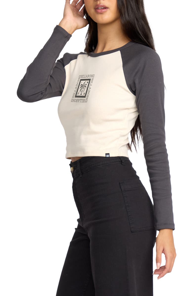 Billabong Fierce Paradise Long Sleeve Cotton Graphic T-Shirt, Alternate, color, Blasted Blue