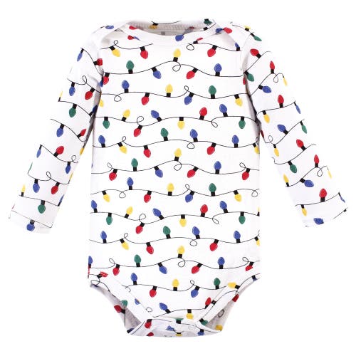 Hudson Baby Essential Long-sleeve Cotton Bodysuit Triple Set