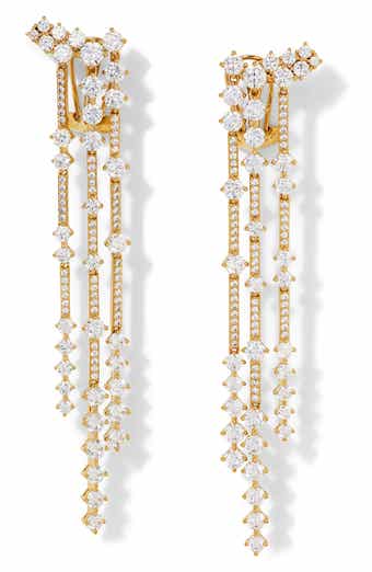 Nadri Cassi Pavé Fringe Earrings