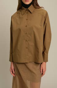 DELUC Howie Oversize Cotton Poplin Shirt