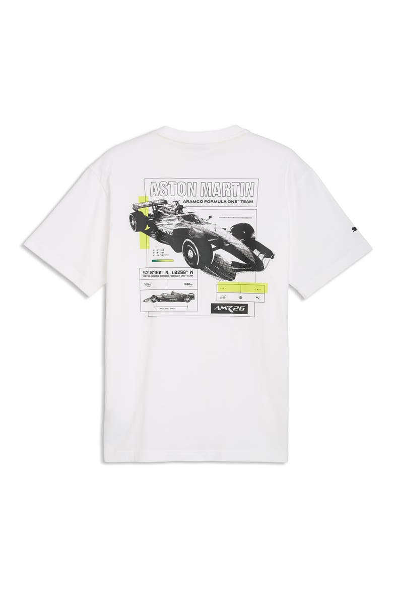 AMF1 Cotton Graphic T-Shirt, Alternate, color, PUMA WHITE