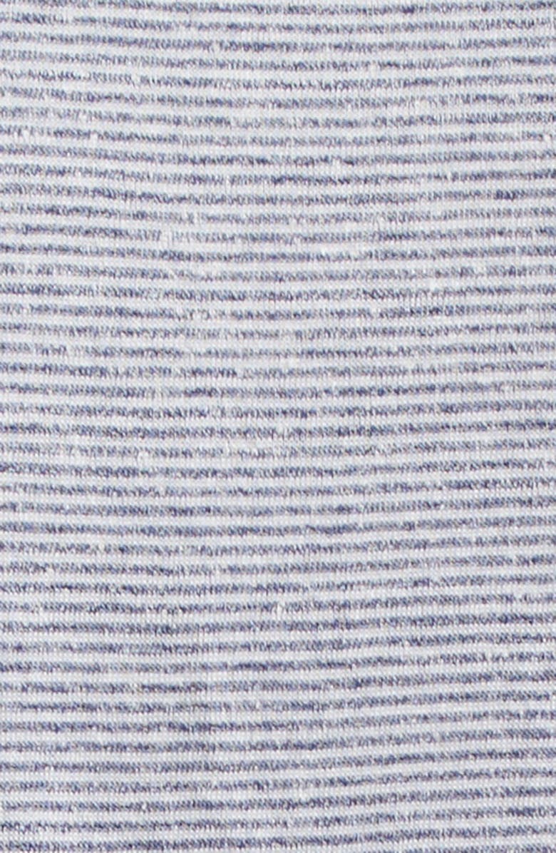 Massimo Alba Aruba Stripe Linen & Cotton Jersey Polo, Alternate, color, Bianco