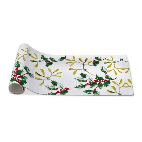 Tag Mistletoe & Holly Table Runner 72x14.5 In Multi