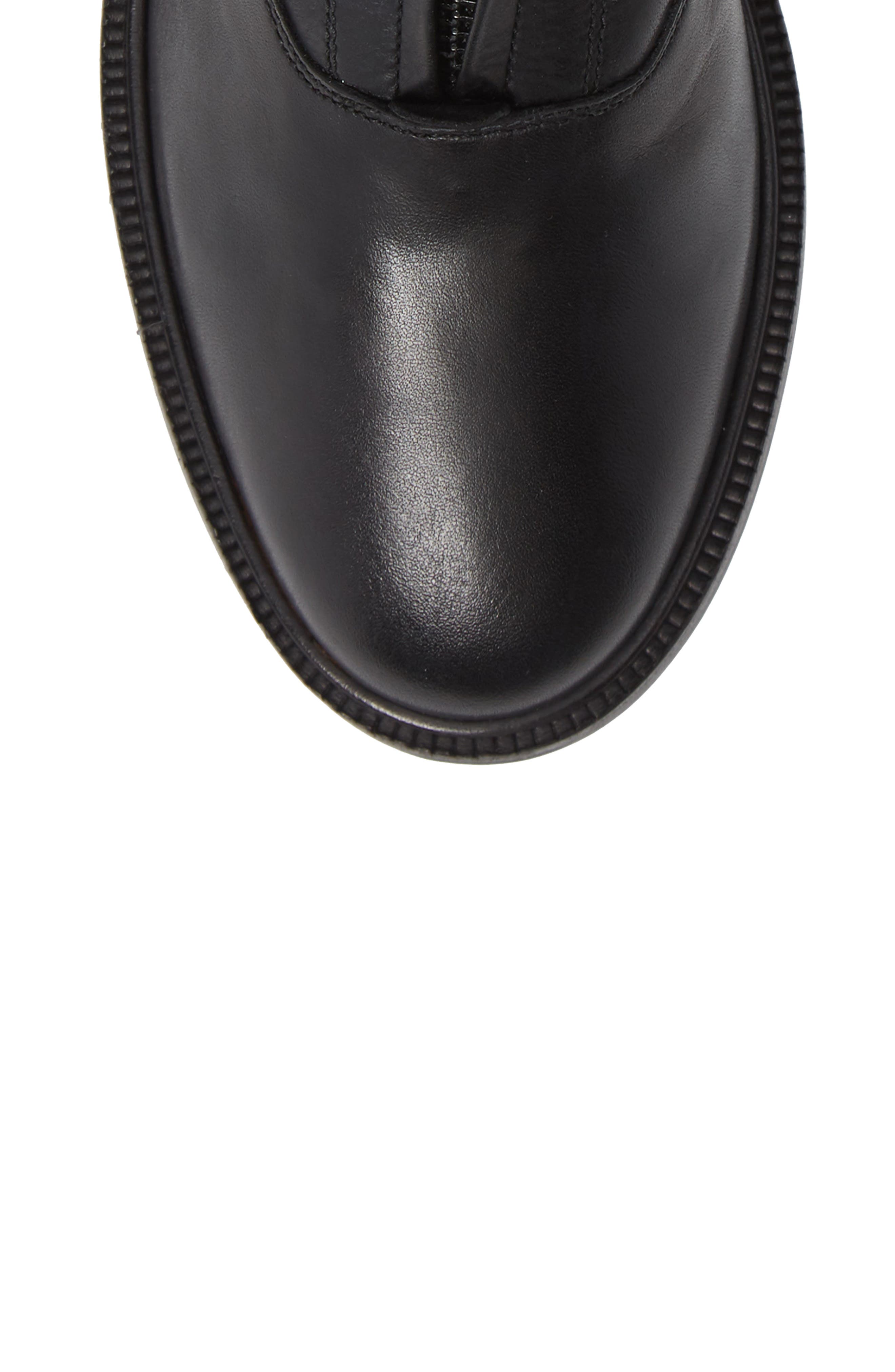 Kelly Zip Bootie, Alternate, color, BLACK LEATHER