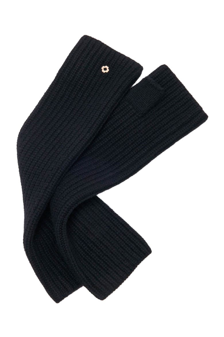Wool and cashmere gloves, Alternate, color, Black