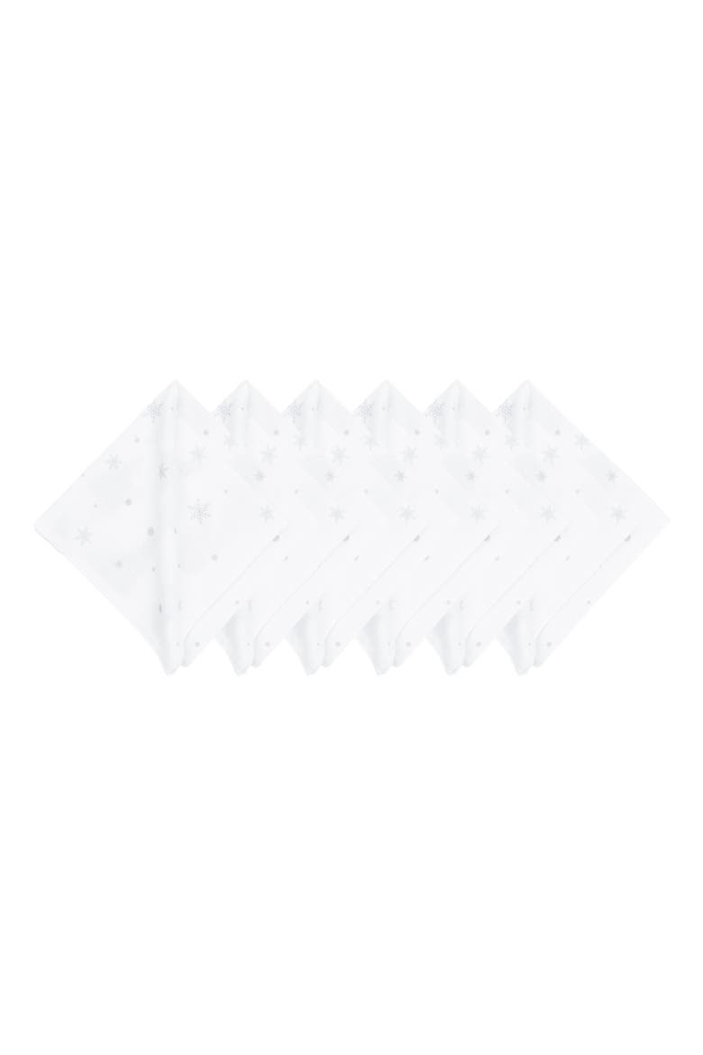 Christmas Forest Set of 6 Cloth Napkins, Alternate, color, Green