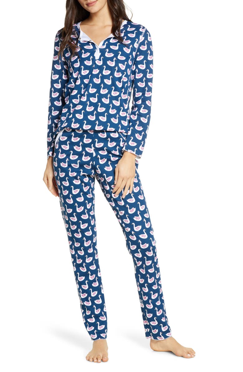 Roller Rabbit Pond Royals Pajamas, Main, color, 