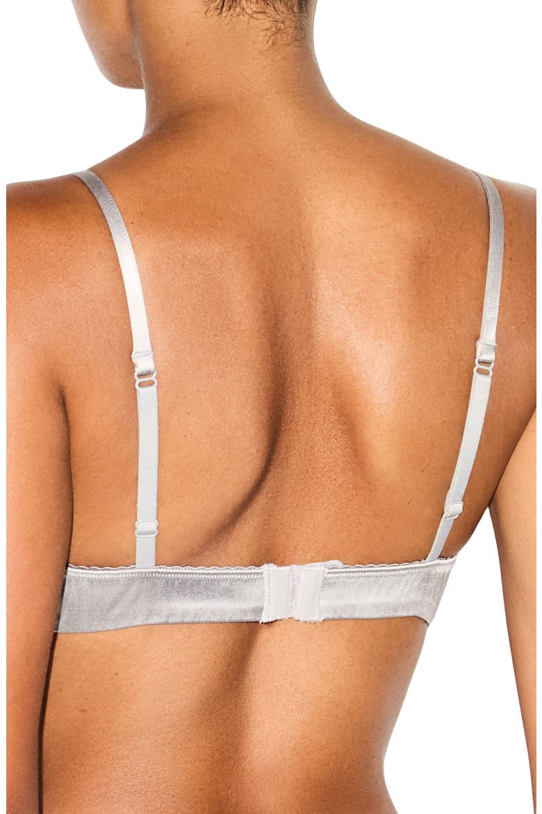 Satin Triangle Bralette, Alternate, color, MIRROR