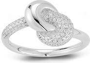 GLAZE JEWELRY Pavé Cubic Zirconia Love Knot Ring