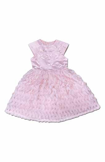 JOE-ELLA Kids' Bow Textured Dress