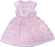 JOE-ELLA Kids' Bow Textured Dress