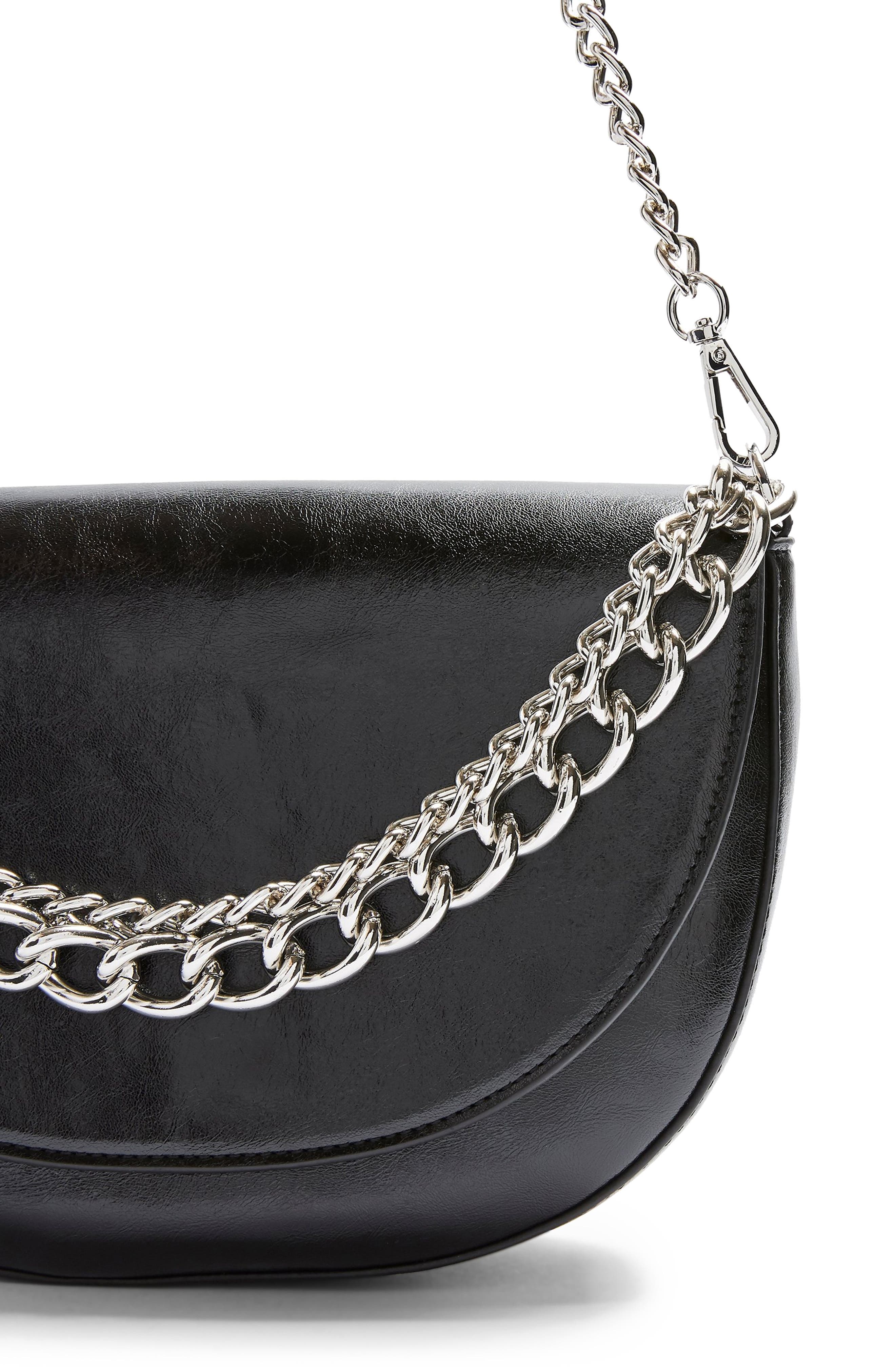 Spill Chain Shoulder Bag, Alternate, color, BLACK