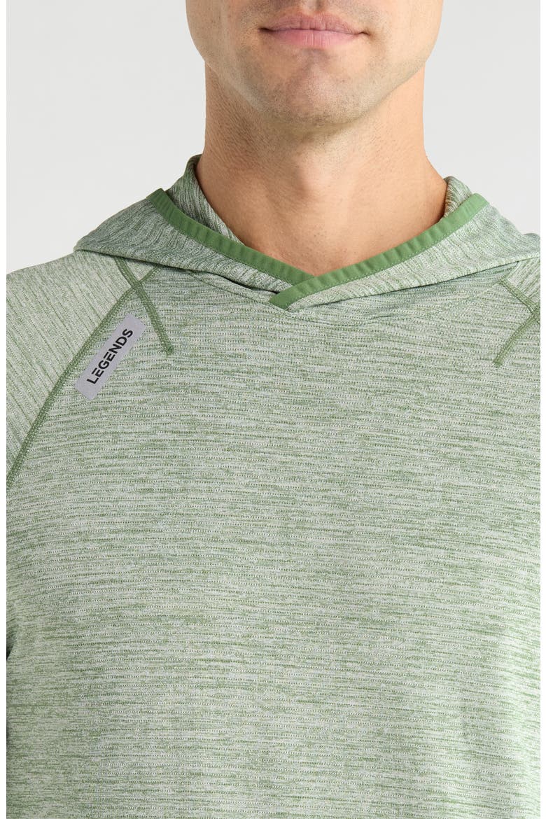 Enzo Performance Hoodie, Alternate, color, ELM HEATHER
