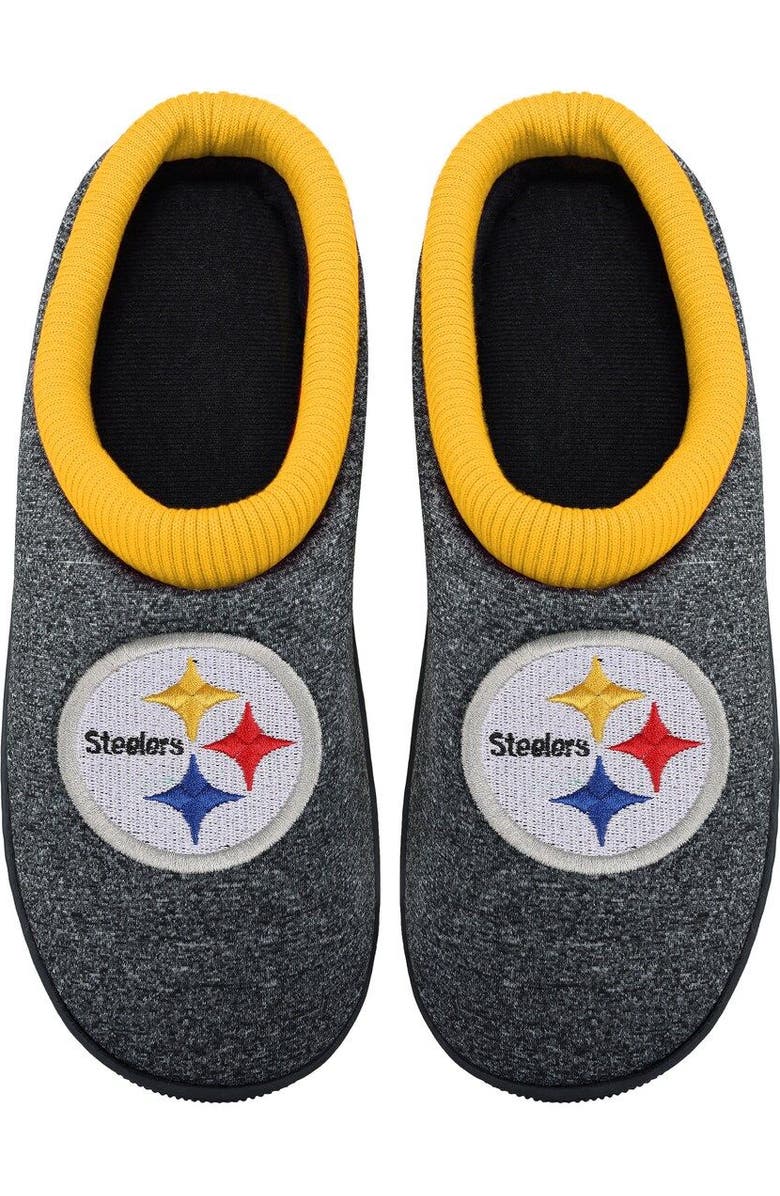 FOCO Men's FOCO Pittsburgh Steelers Team Cup Sole Slippers, Main, color,