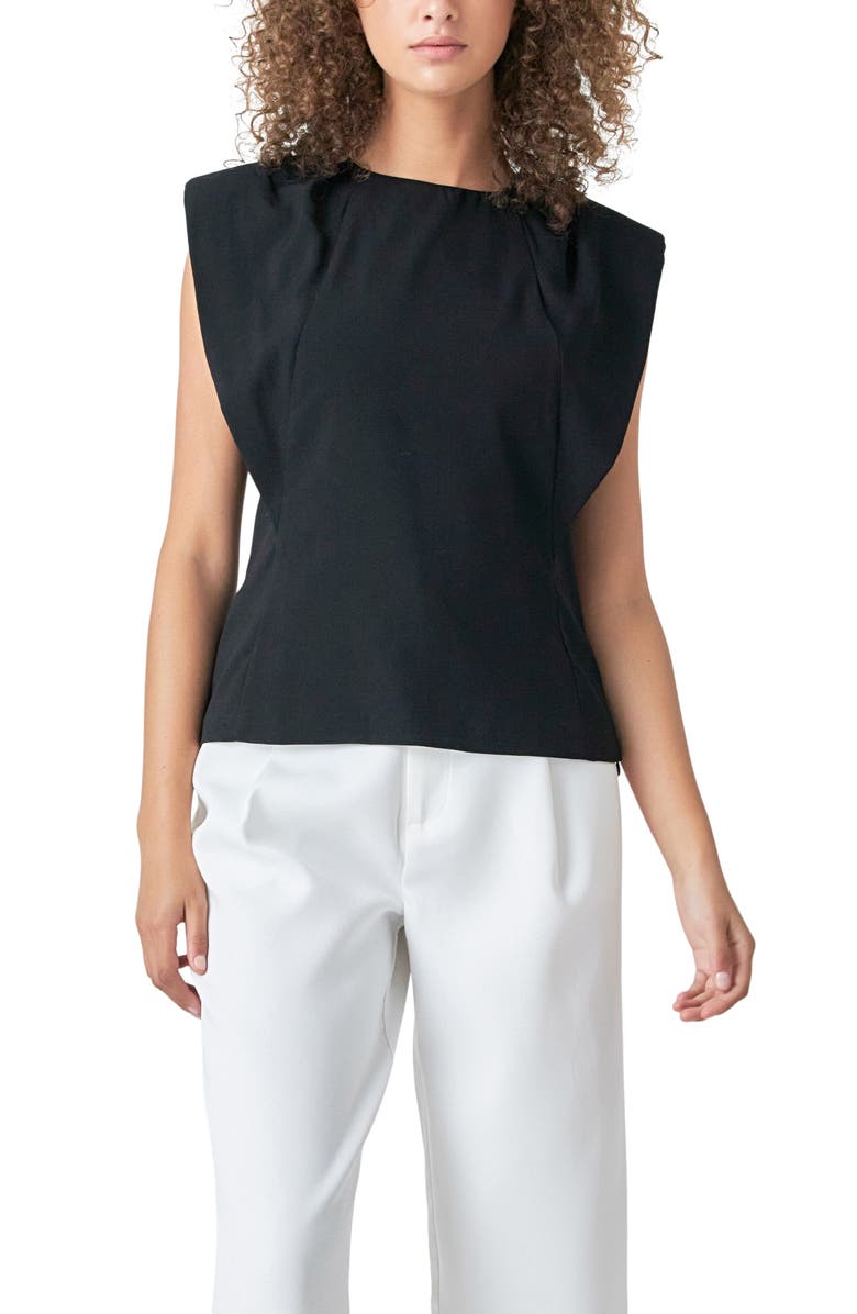 Endless Rose Sleeveless Top, Alternate, color, Black