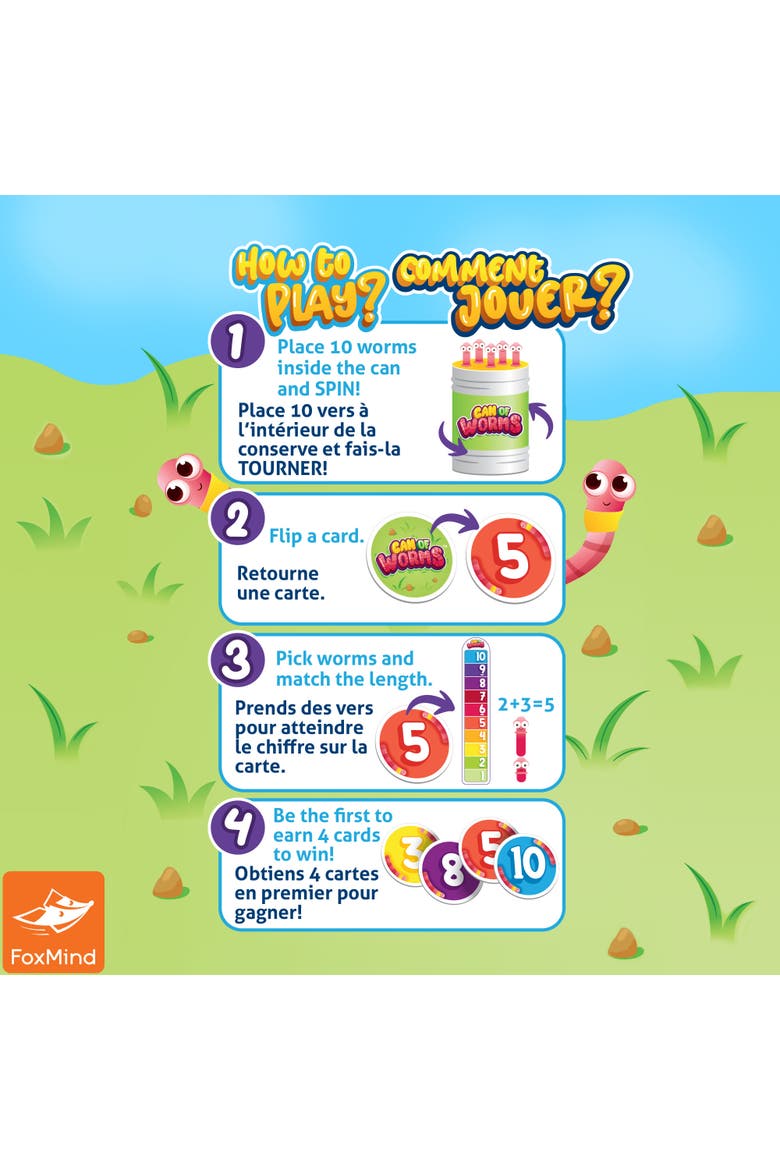 Can Of Worms Toy Learning Math Game, Alternate, color, Multicolored