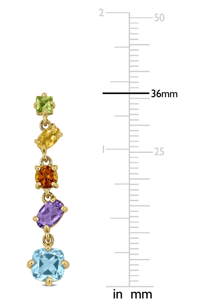 Mixed Cut Semiprecious Stone Earrings, Alternate, color, MULTI