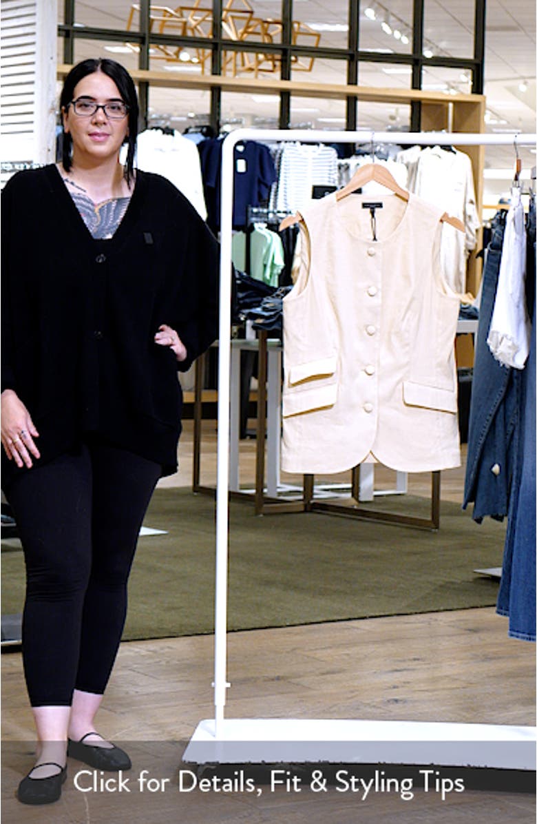 Slade Linen Blend Vest, sales video thumbnail