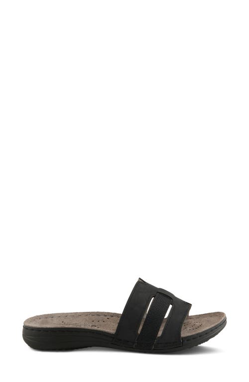 Flexus By Spring Step Tethys Slide Sandal In Black